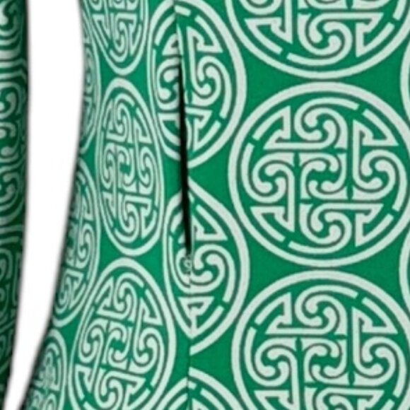 KATHERINE WAY Green & White Tunic Dress Size XS - Picture 7 of 10